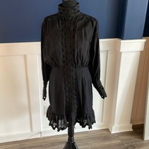 Black turtleneck dress